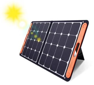 ソーラーパネルでの発電イメージ