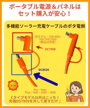 注意ポイント！ポータブル電源とソーラーパネルはセット購入が安心