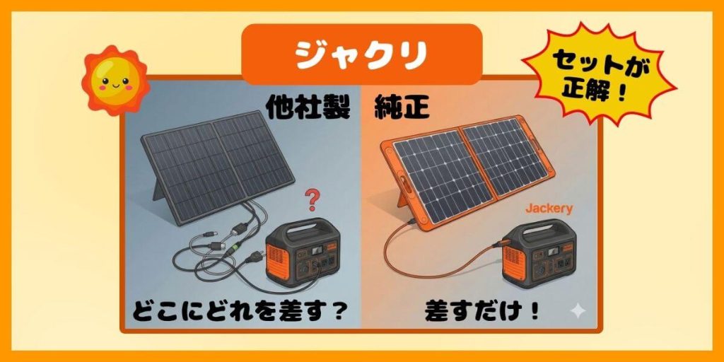 Jackeryのソーラーパネルは他社製(互換)より純正！セット購入が正解な4つの理由