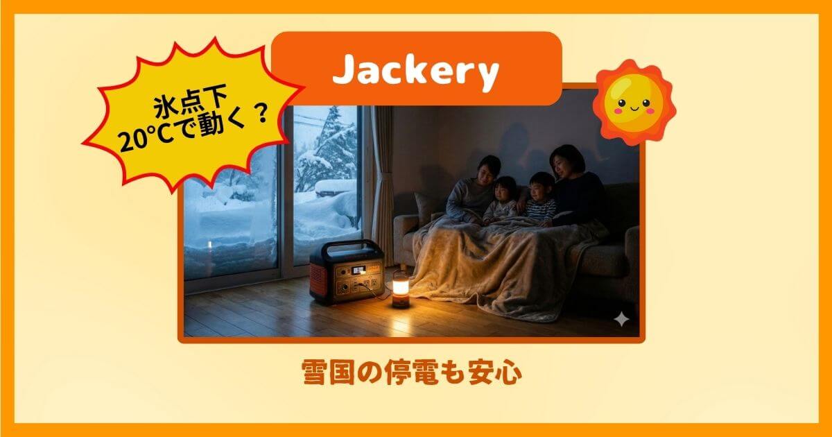 Jackeryは氷点下20度で本当に動く？雪国の停電で後悔しない「温度」の真実と復活術