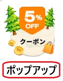 エコフローメルマガ5％OFFポップアップ