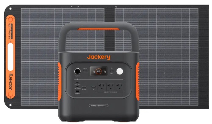 Jackery 2000 New+電気を作る200Wソーラーパネルセット